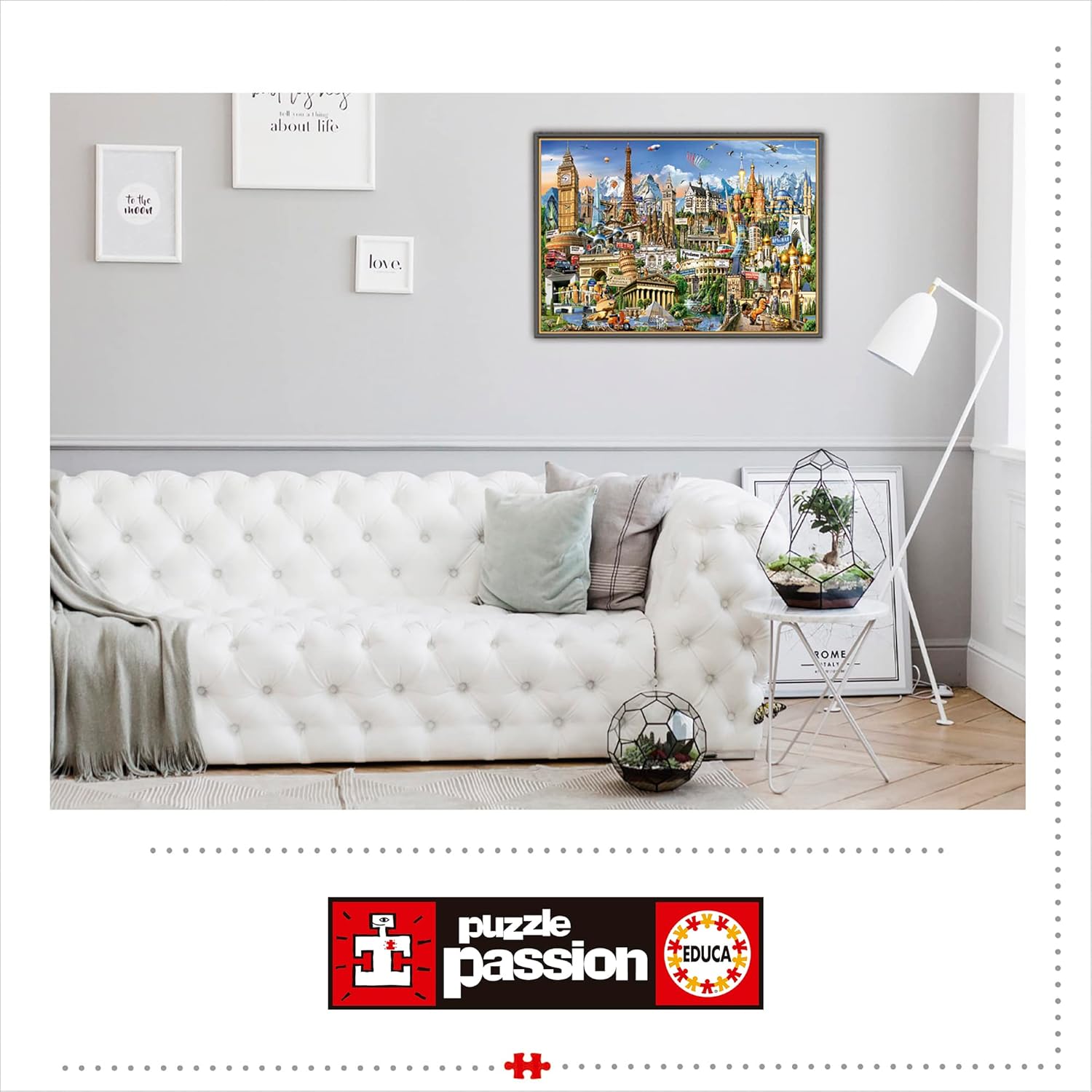 Thumbnail 2 de Educa puzzle 2000 pezzi per adulti «Simboli dell’Europa» (circa 96 x 68 cm, 14+)