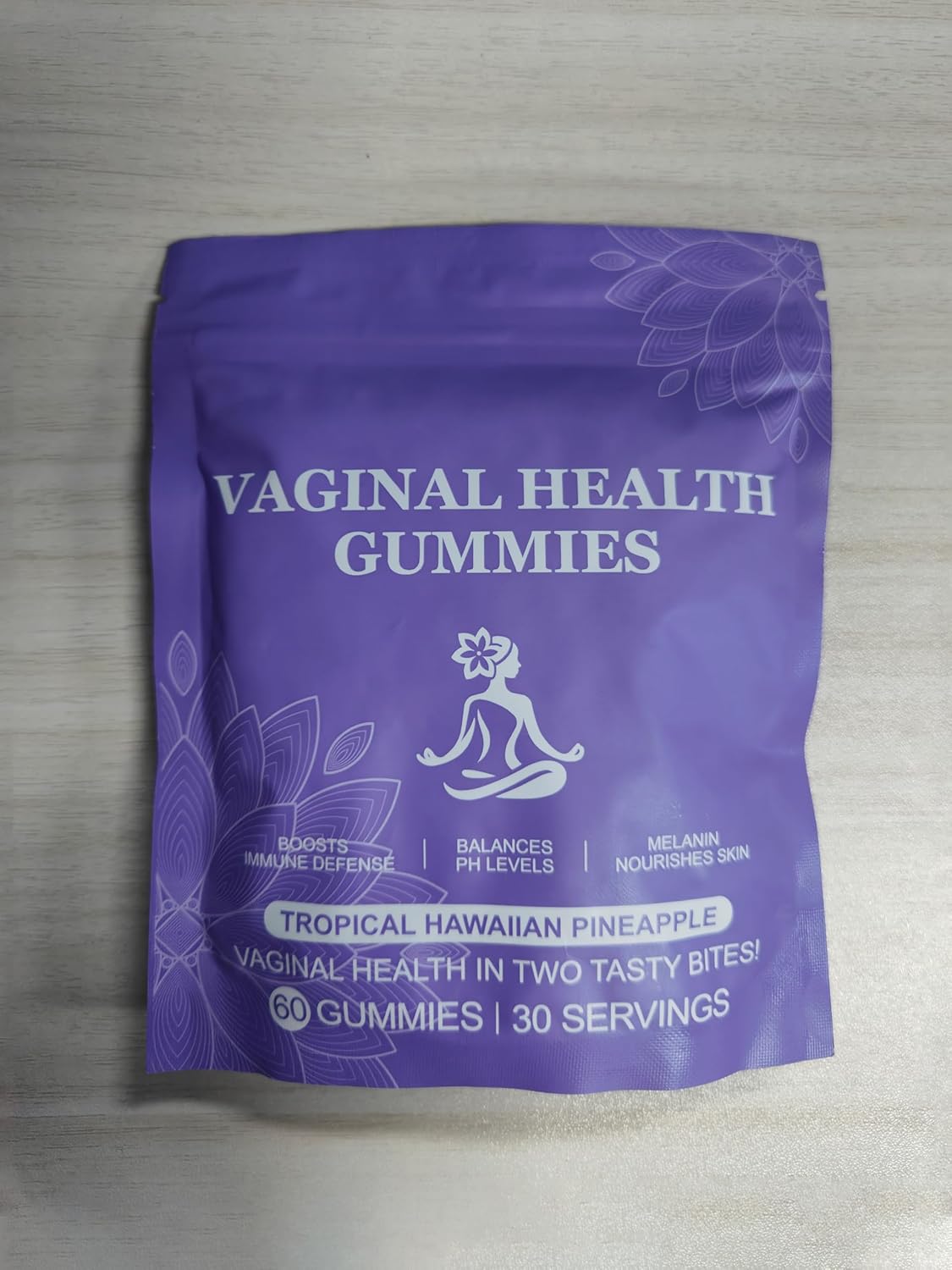 Detalle de ZOXPM vrouwelijke balans-gummies, 60 stuks met ananassmaak, vegan en glutenvrij