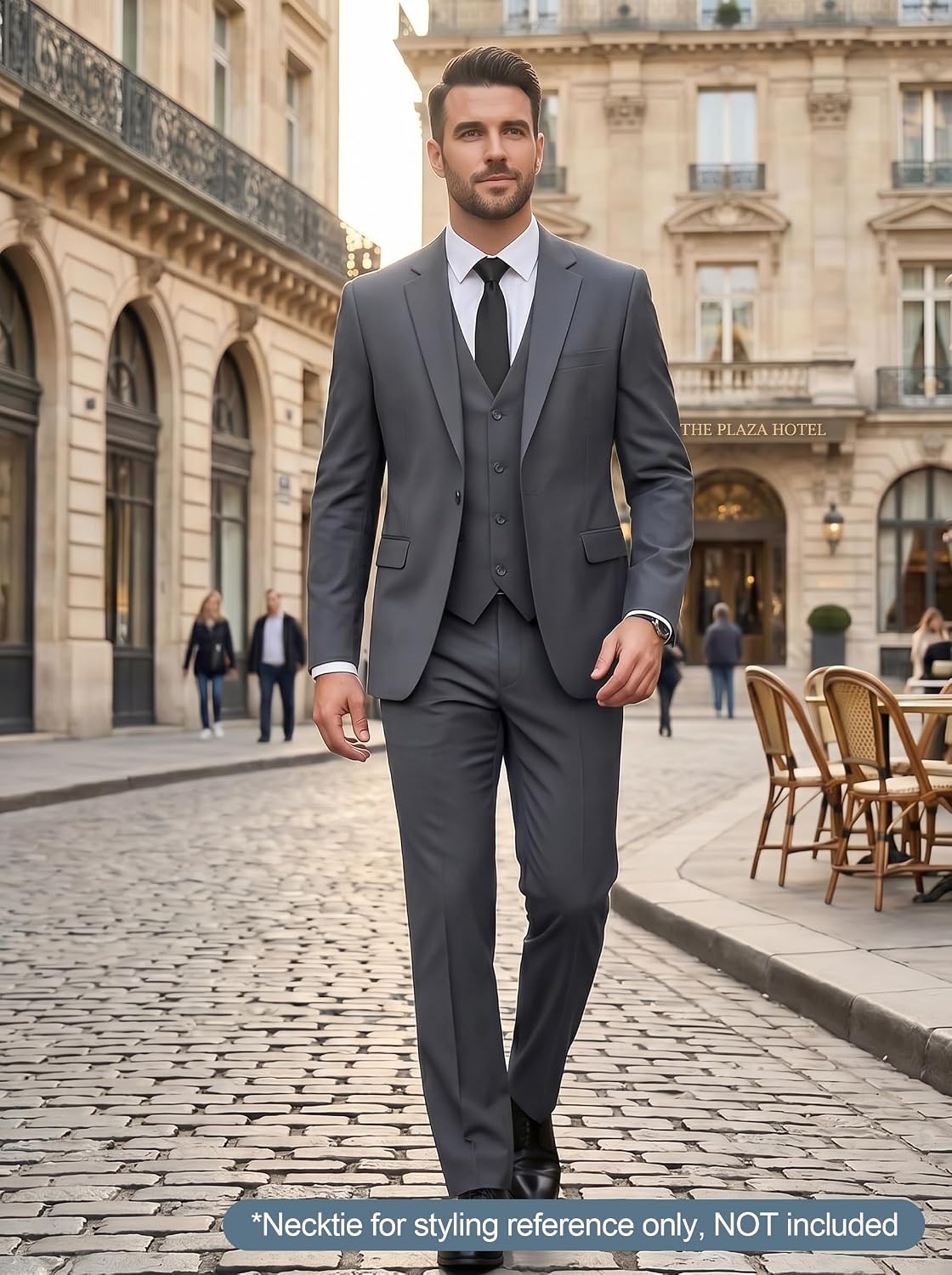 Detalle 1 de 3-Piece Slim Fit Suit with Bow Tie 1 Set