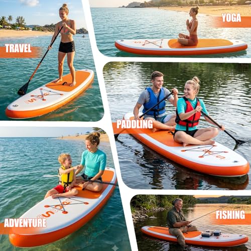Thumbnail 8 de FunWater Tavola SUP Gonfiabile Ultra Leggera - Accessori Completi Pagaia Regolabile Pompa Leash Pinne Ideale per Tutti i Livelli