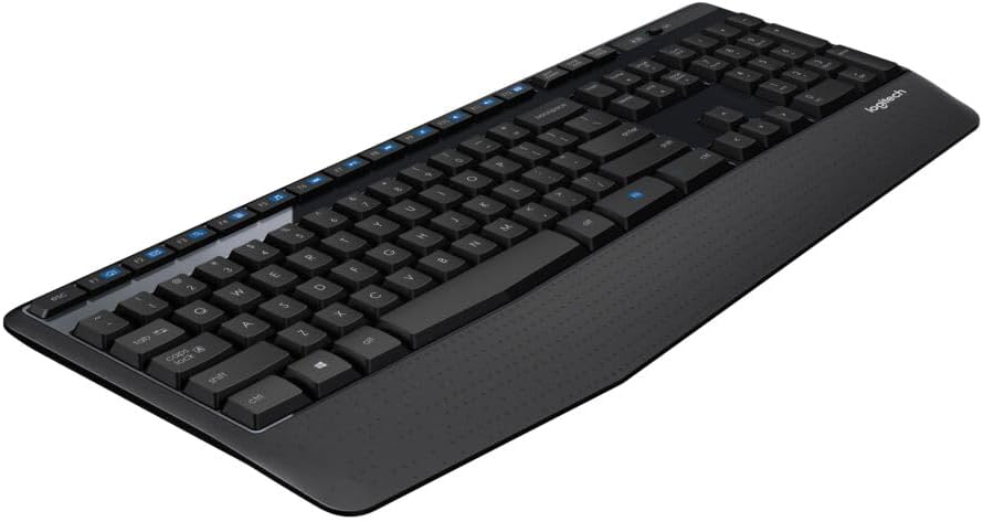 Detalle de Logitech K345 Full-Size Wireless Keyboard with Palm Rest and Media Keys