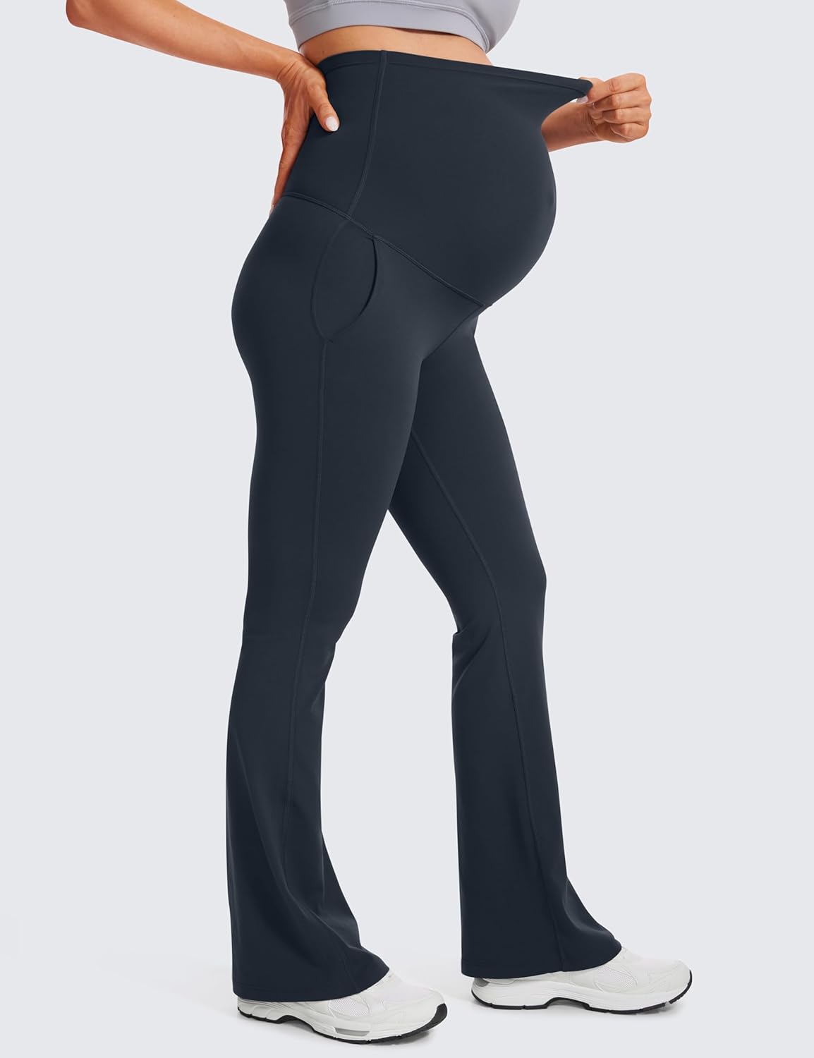 Thumbnail 4 de CRZ YOGA Butterluxe Legging Évasé de Maternité avec Poches - 79 cm