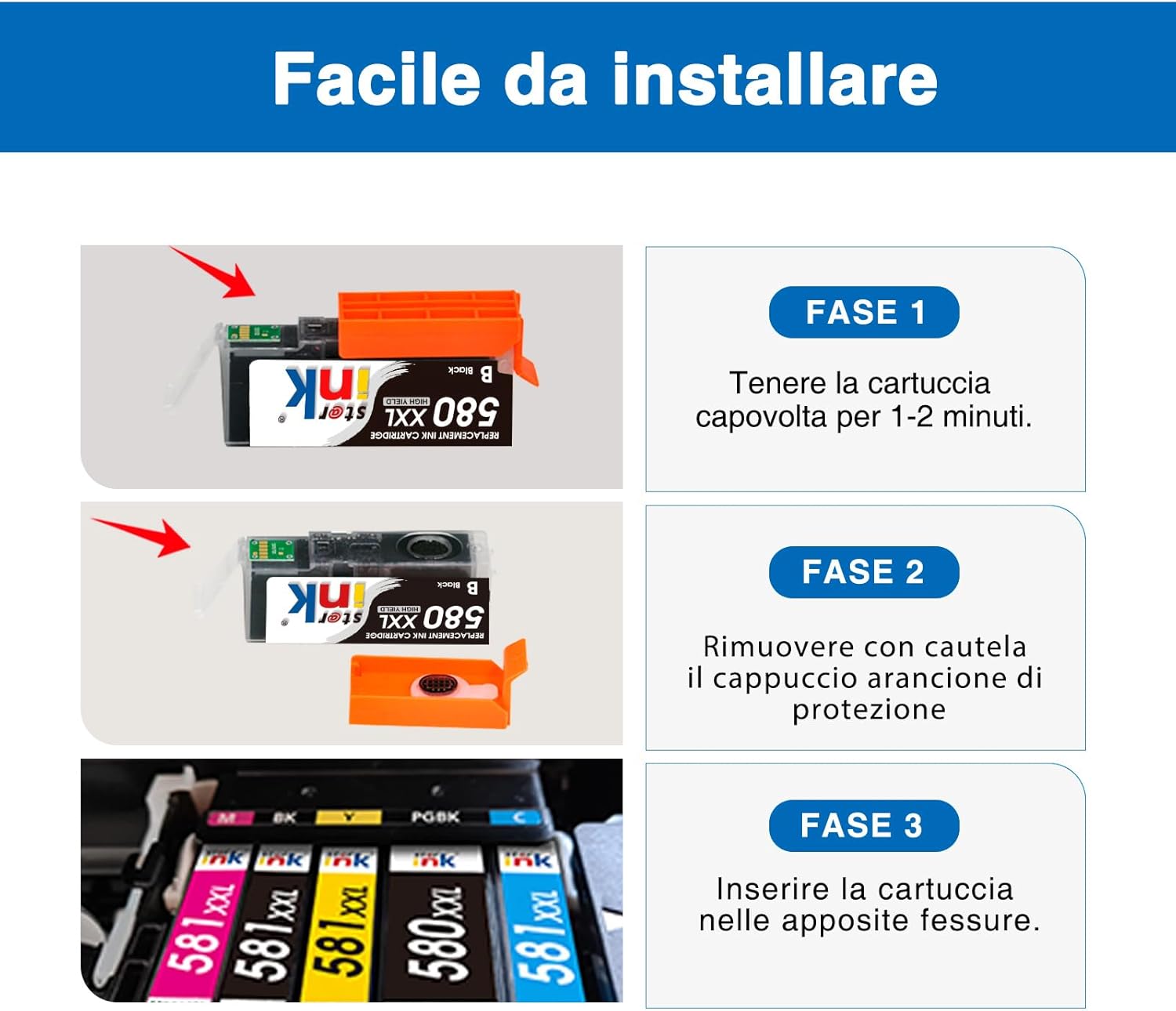 Thumbnail 5 de Starink Cartuccia 10 Cartucce Compatibili per Canon 580/581 XXL: Pack completo per Pixma TS6350/TR8550 e altri modelli