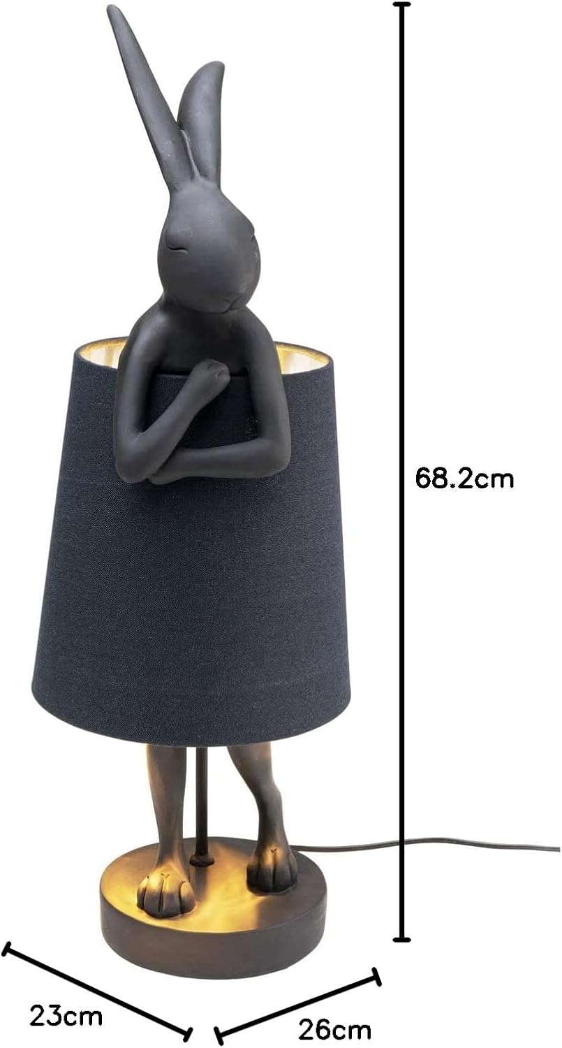 Thumbnail 5 de Kare Design Lampe de table Animal Rabbit 6 Noir mat – lampe sculpture ludique et élégante