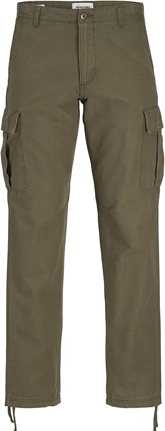 Detalle de JACK & JONES Jpstkane Cargo Pant Noos Hombre 🌿 - Noche de Oliva