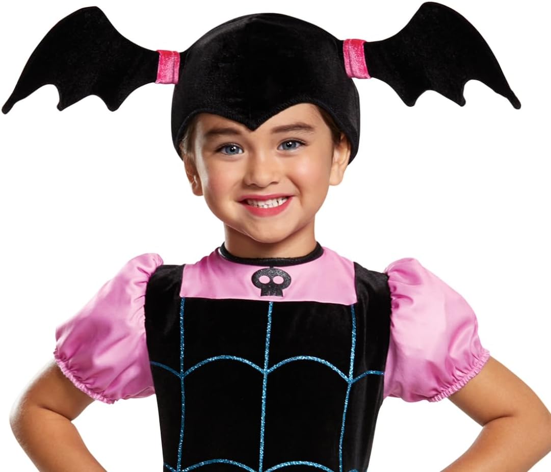 Detalle 2 de Disguise Disney Vampirina verkleedkostuum voor meisjes met jurk en accessoires