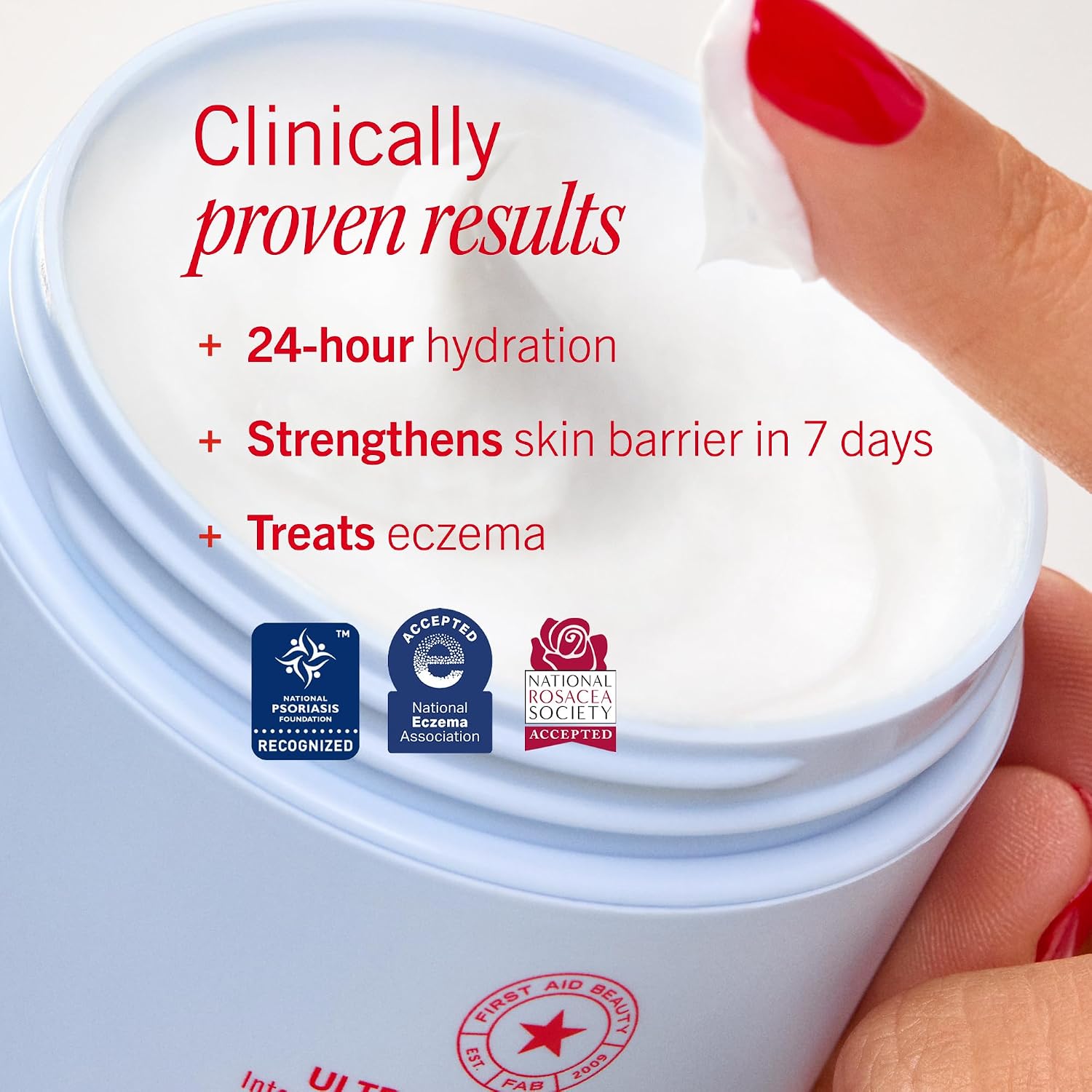 Detalle 2 de First Aid Beauty 40004 Ultra Repair Cream Face & Body Moisturizer with Colloidal Oatmeal