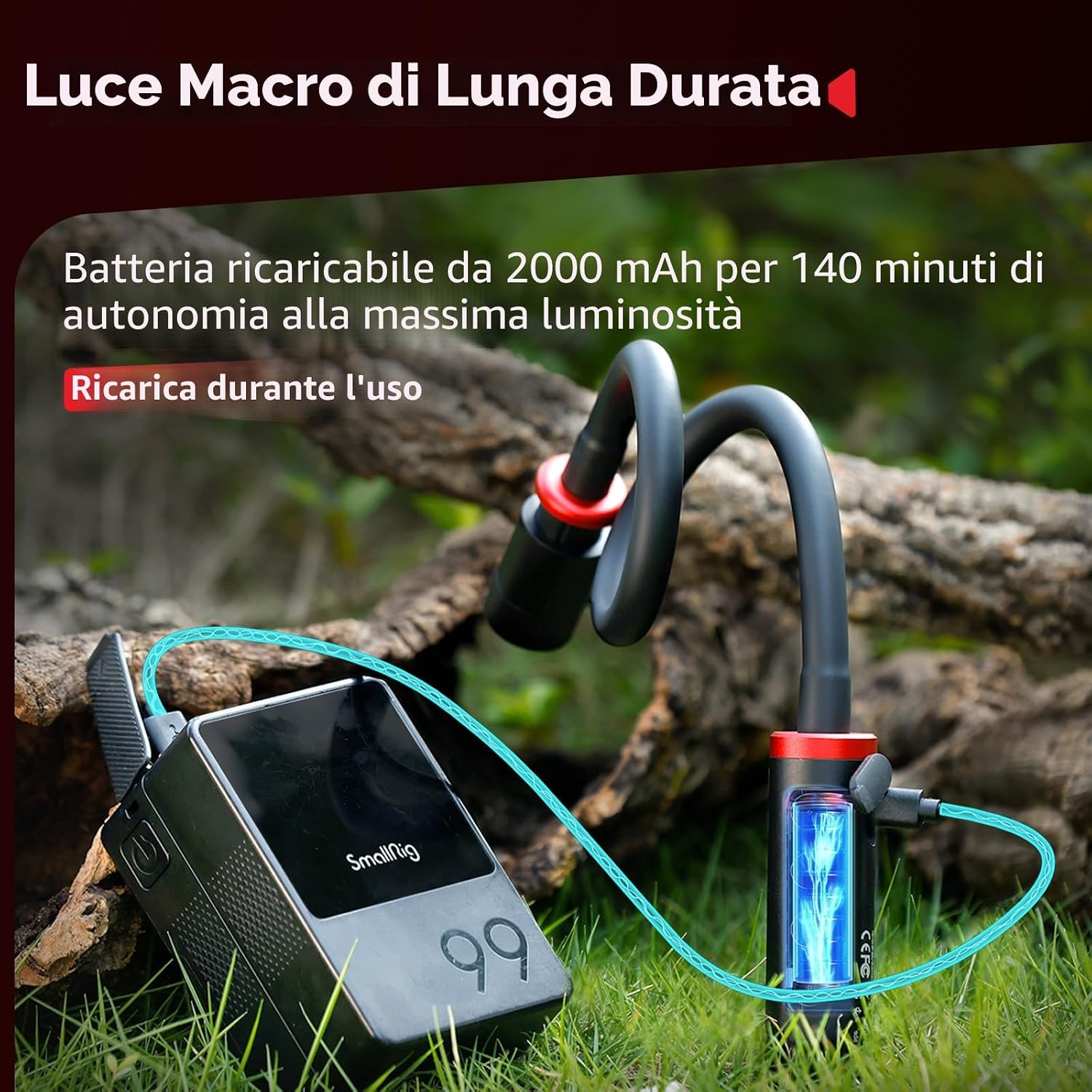 Thumbnail 6 de SMALLRIG RM 03 luce LED per macrofotografia 2200–6500K