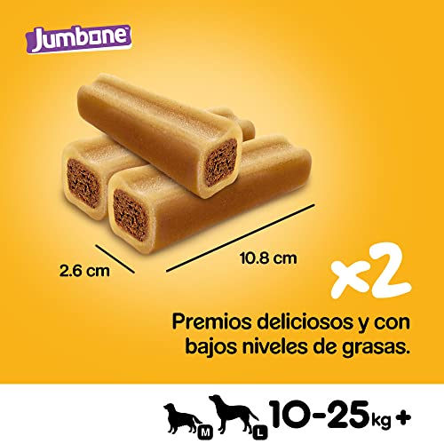 Detalle de Pedigree Jumbone Os pour Chiens Savour Boeuf et Volaille, lot de 12 x 2 đœ