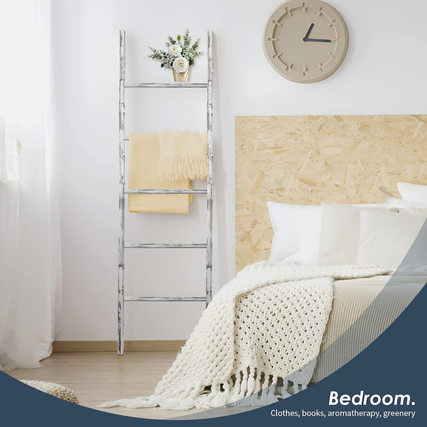 Thumbnail 6 de Wooden Blanket Ladder, 6-Tier