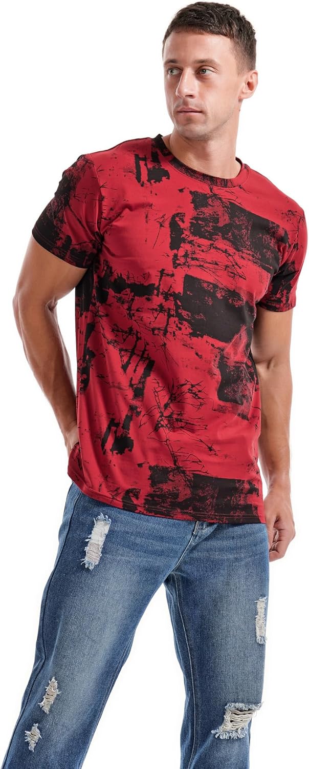 Detalle 1 de KLIEGOU Men's Printed T-Shirt, Cotton Blend