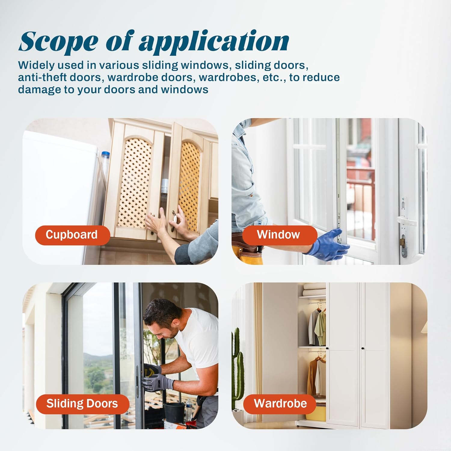 Detalle 2 de HNNHOME EPDM D-Shape Draft Excluder for Windows & Doors with 3M Self-Adhesive Tape