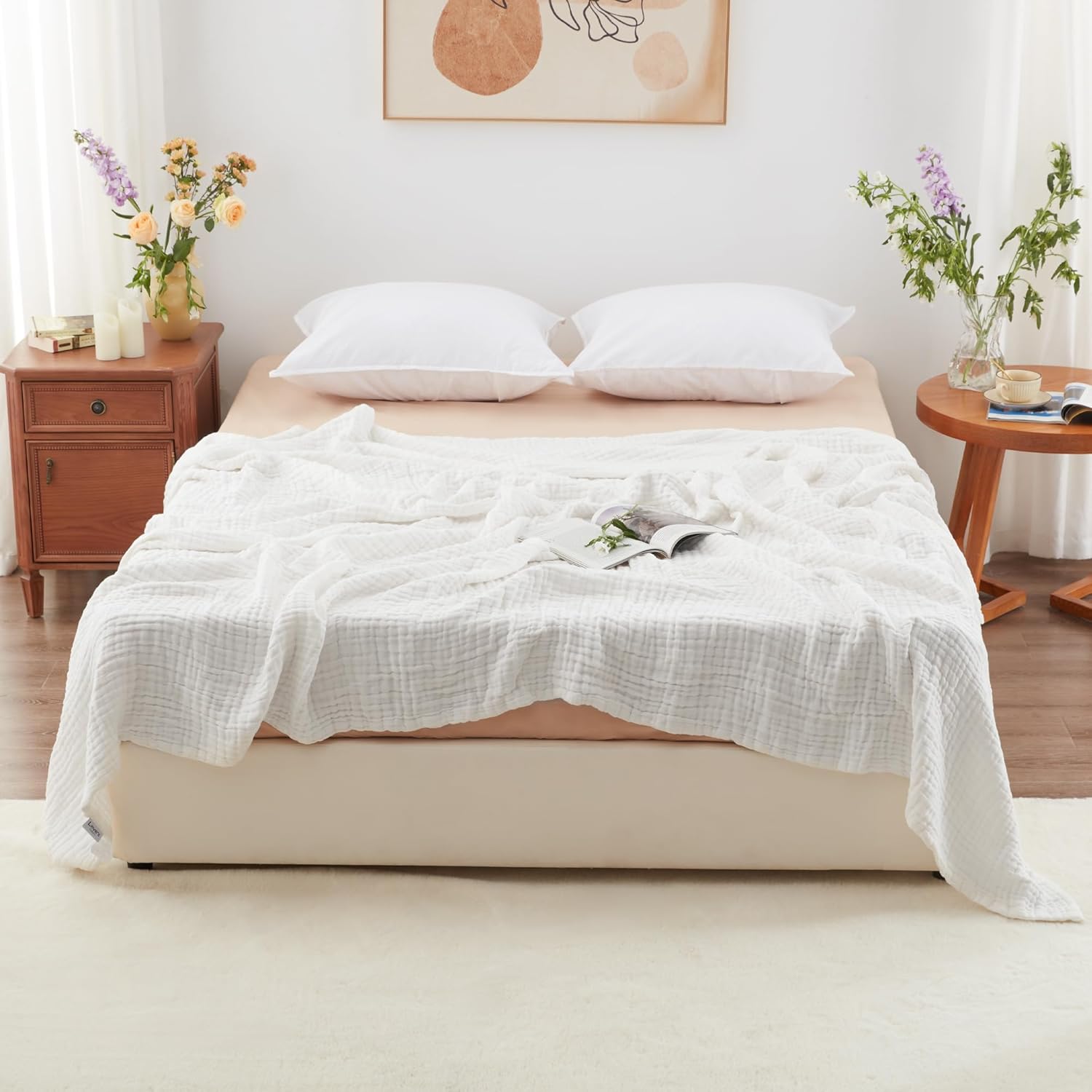 Thumbnail 1 de Love's Cabin 6-Layer Muslin Blanket 90"x90"