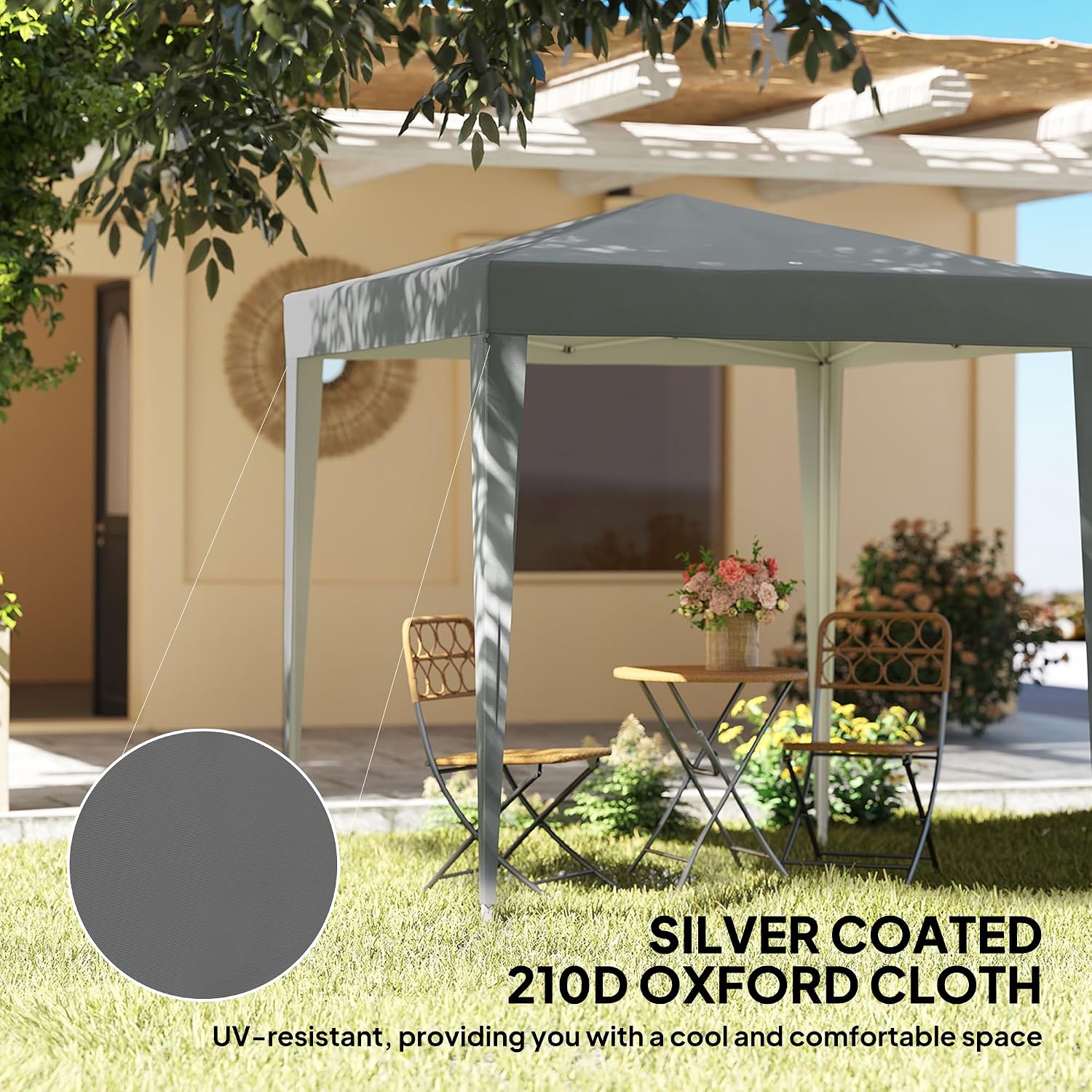 Thumbnail 3 de Outsunny 2x2m Pop Up Gazebo Grey