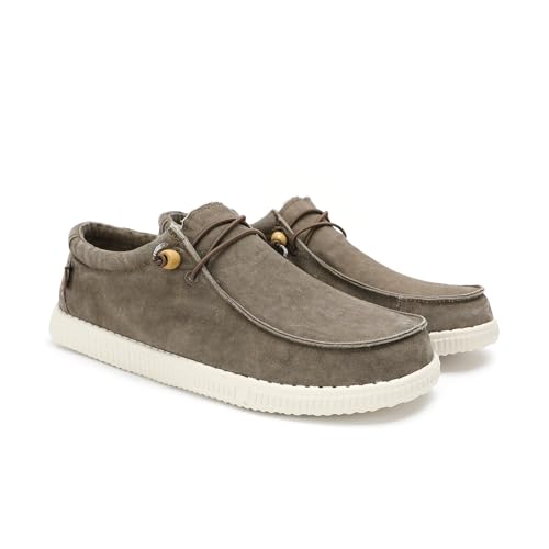 Detalle de WALK IN PITAS WP150 Washed: Mocasines ligeros y versátiles para verano (Taupe 44)