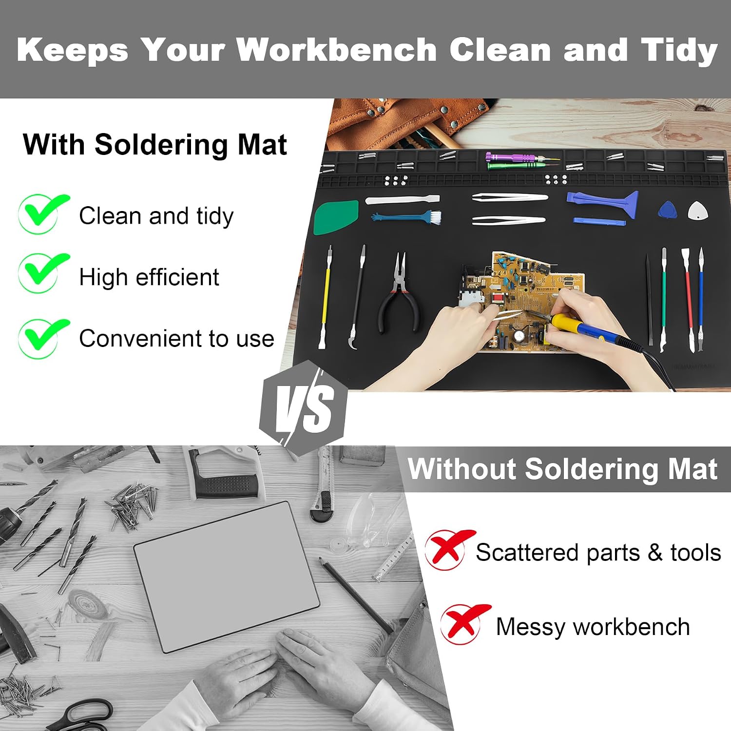 Detalle 2 de Extra Large Soldering Mat 27.6 x 15.7 in
