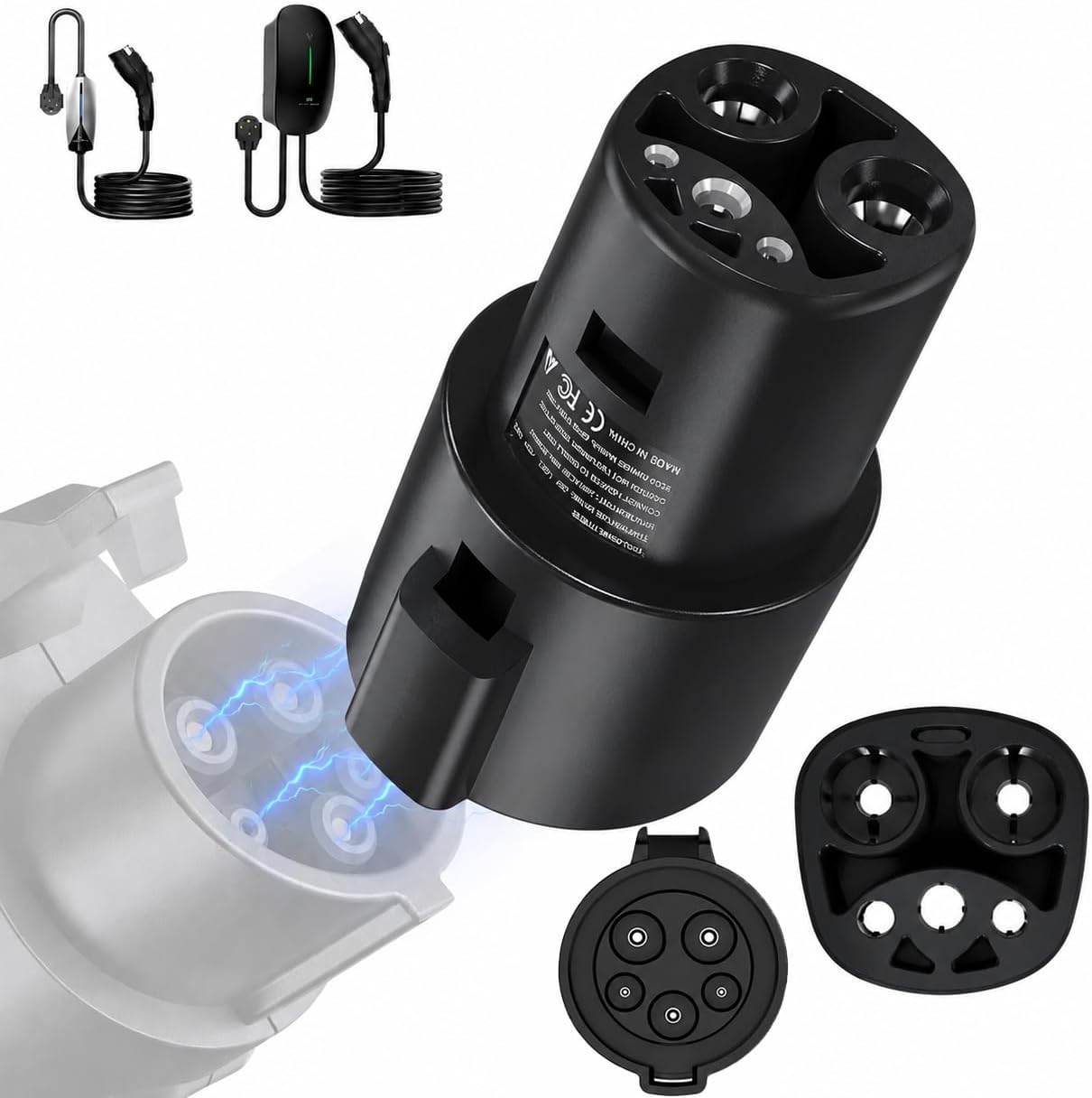 Detalle de J1772 to NACS EV Charging Adapter 80A