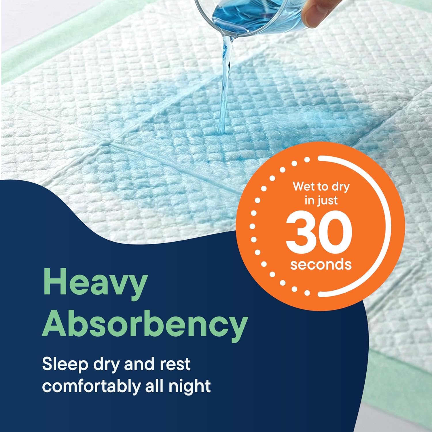 Detalle 2 de Chucks Pads Disposable Underpads 50-Pack (23x36) – Absorbent Bed Pads for Incontinence and Pet Training