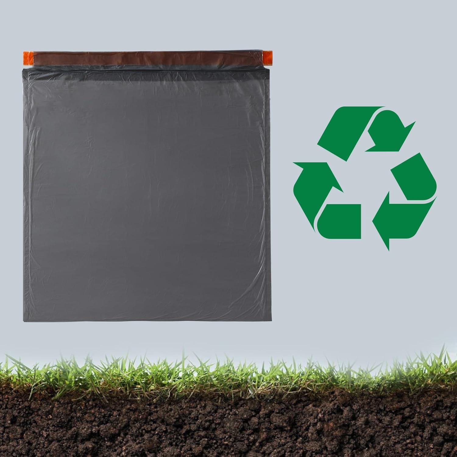 Thumbnail 6 de MOPALL Small Trash Bags with Drawstring, 2.6–4 Gallon, Black, 75 Count