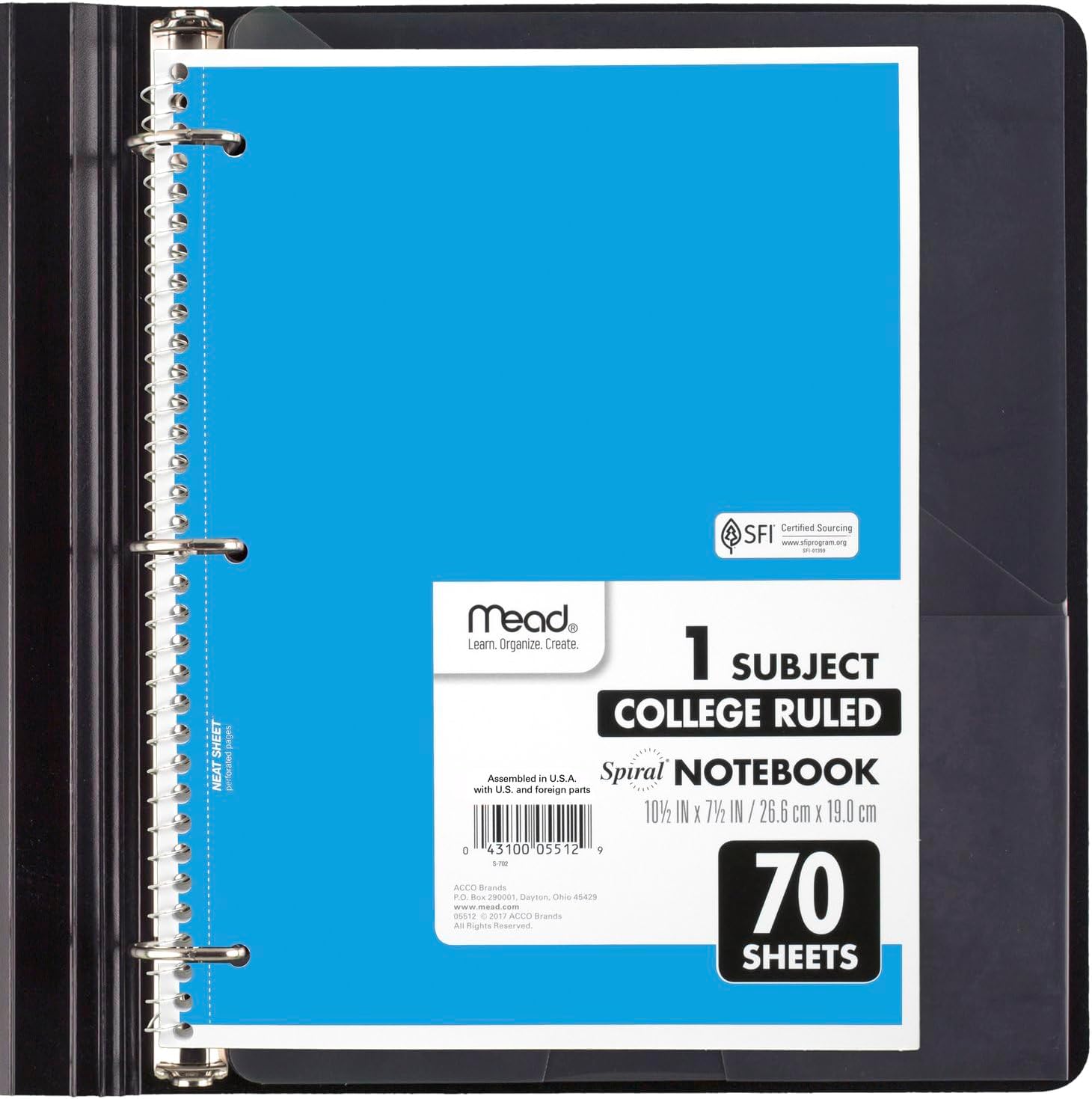 Thumbnail 3 de Mead Spiral Notebook, 6-Pack