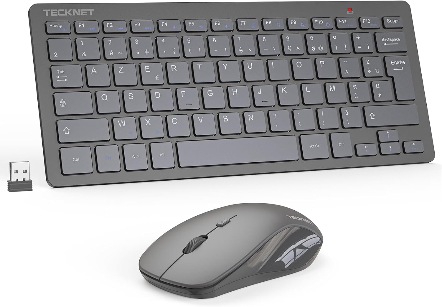 Thumbnail 6 de TECKNET Clavier et Souris 2,4G silencieux ⌨