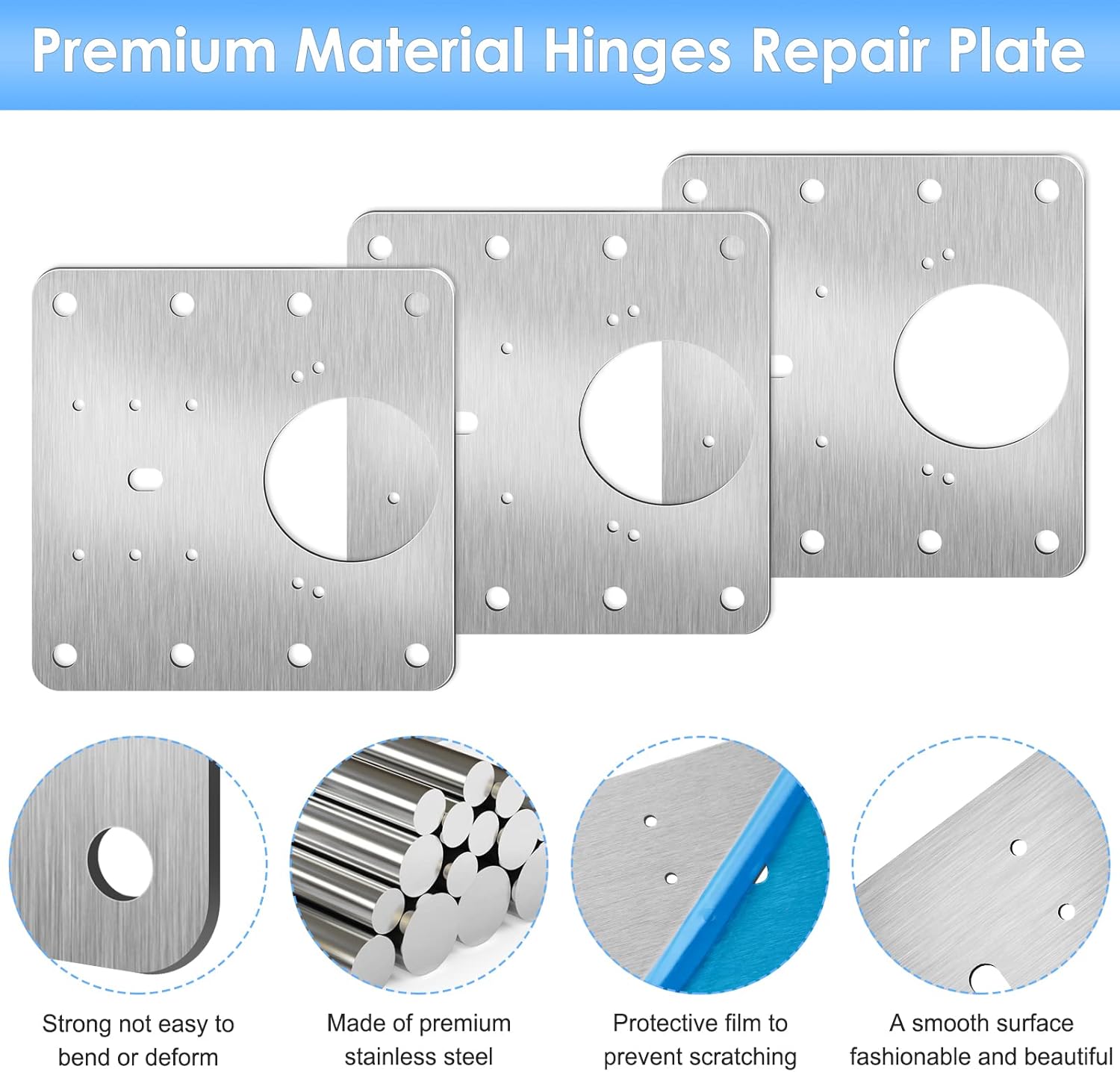 Detalle de Cabinet hinge repair kit 12PCS with 80 screws