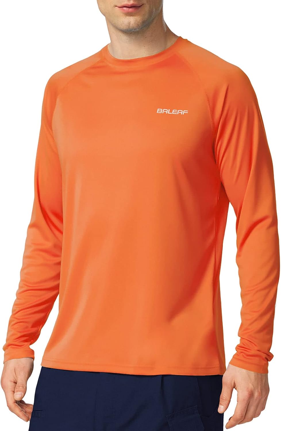 Detalle de Baleaf Men's Sun Protection Shirts UV SPF UPF 50+ Long Sleeve Rash Guard