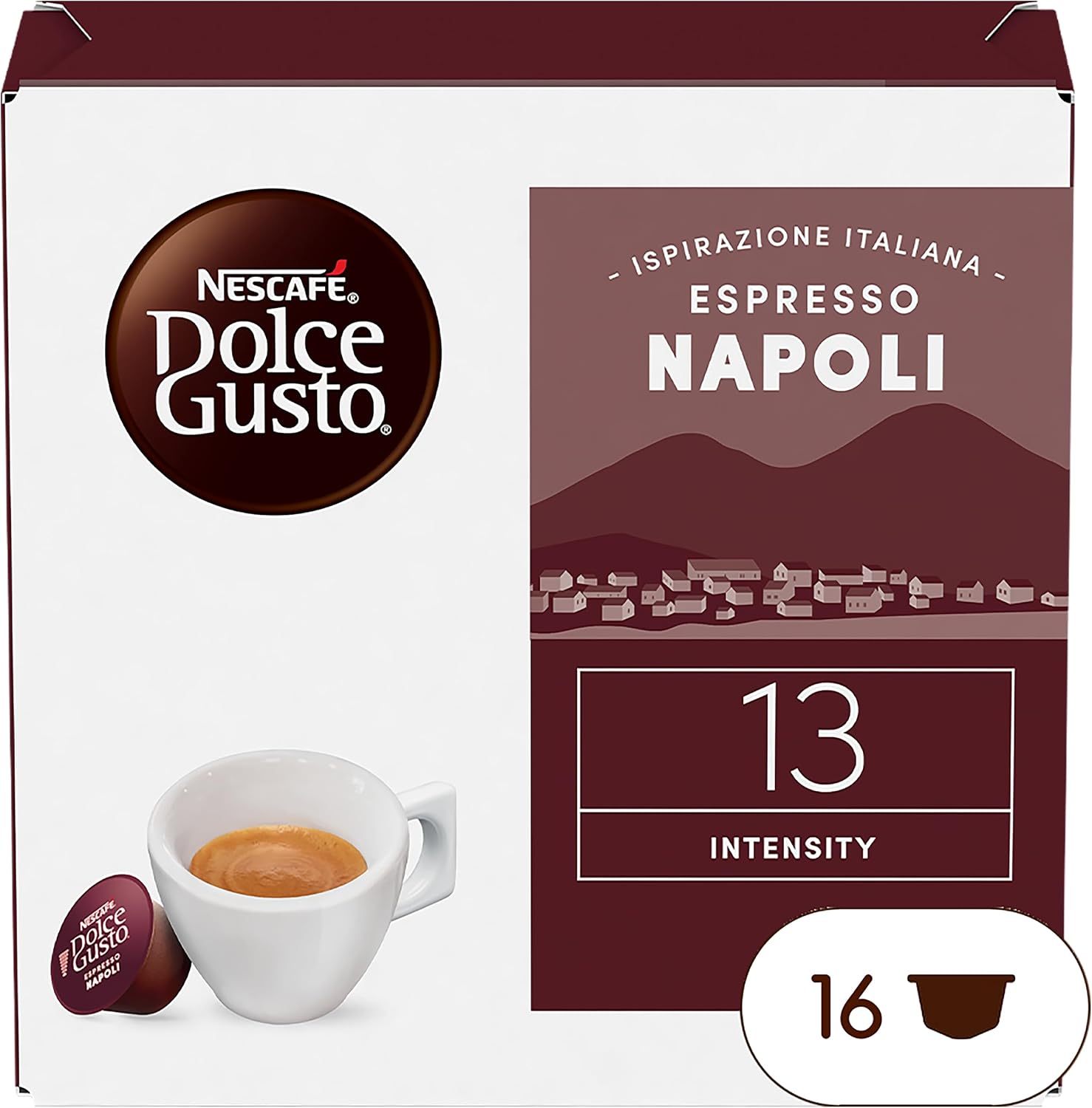 Detalle de NESCAFÉ Dolce Gusto Espresso Napoli Caffè – 96 capsule compatibili, gusto intenso in stile italiano