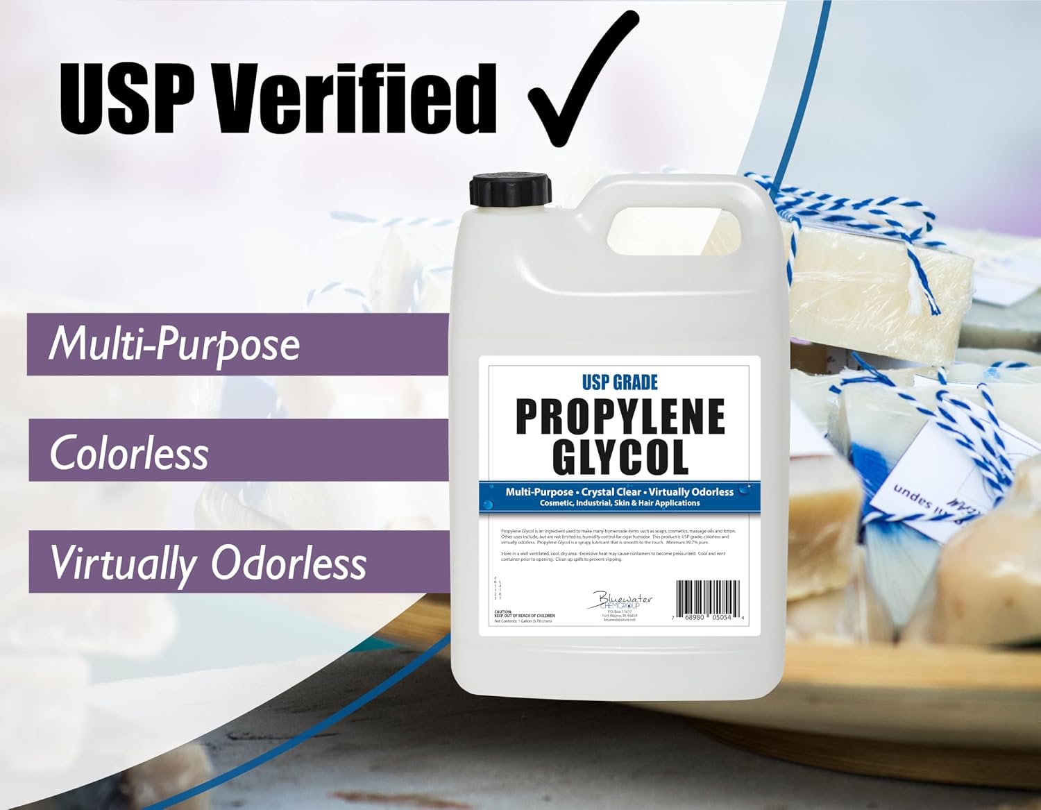 Detalle de Sanco Industries SUVELAM Propylene Glycol, USP, 128 fl oz, Zero Alcohol