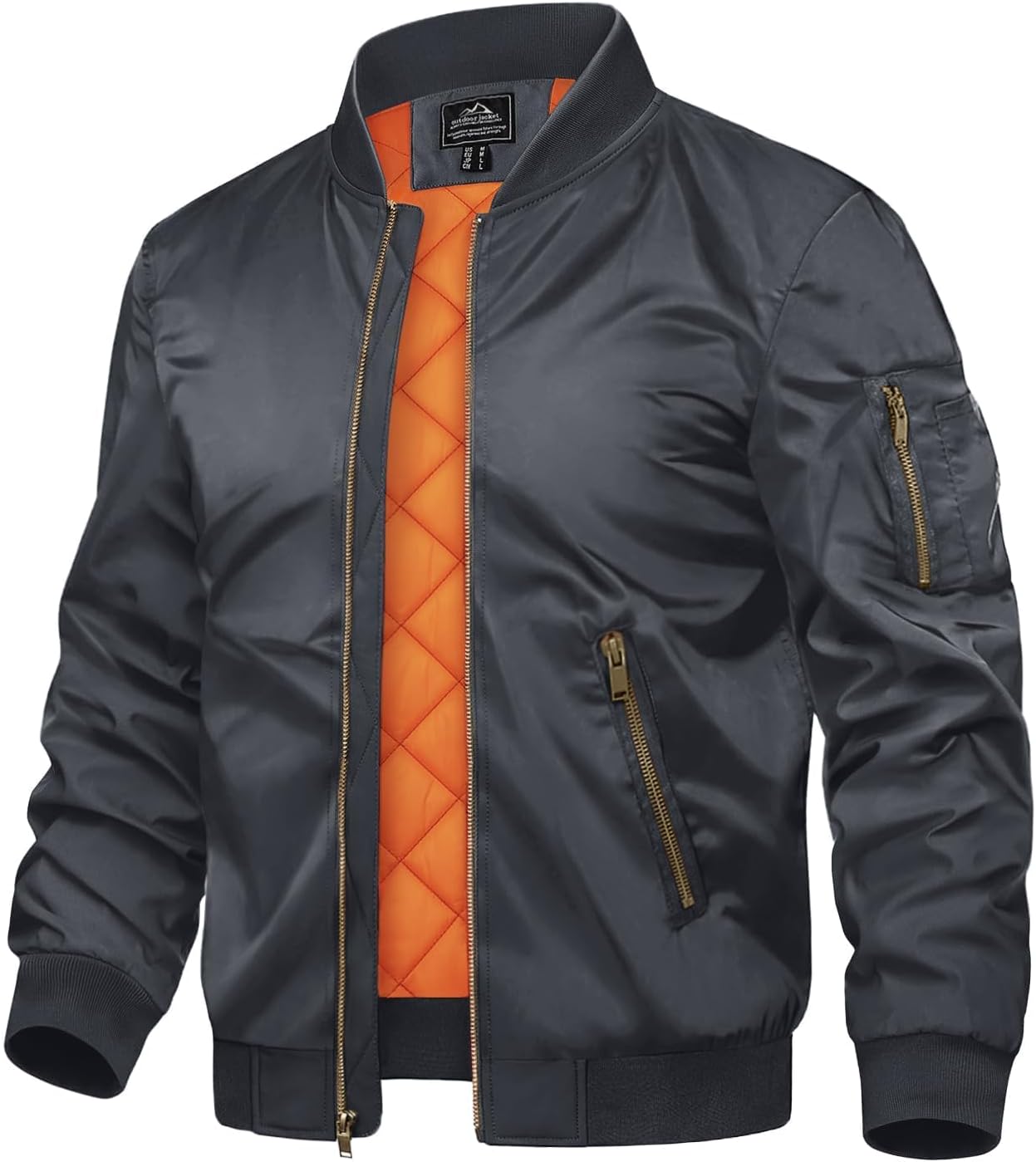 Detalle de TACVASEN Giubbotto bomber uomo autunnale