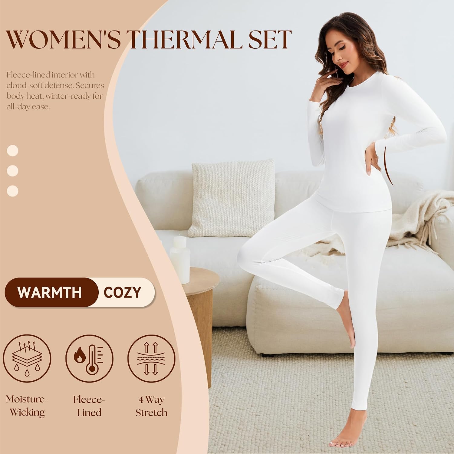 Detalle 2 de AMZSPORT ensemble thermiques femme 4 directions