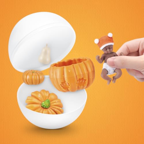 Detalle de ZURU My Mini Baby Pumpkin Patch Series 1, muñecas sorpresa coleccionables, pack de 2
