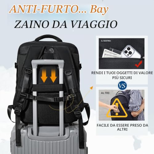 Thumbnail 4 de VMIKIV Zaino Easyjet 45x36x20 – Zaino da viaggio per cabina, antifurto