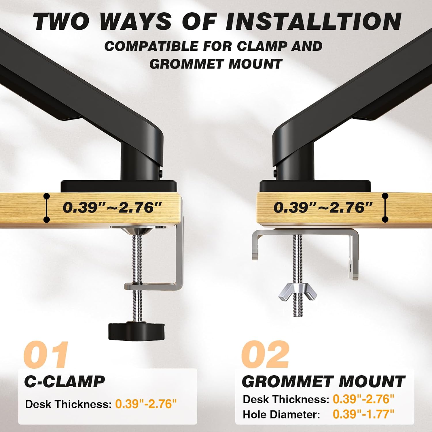 Detalle de 5Rcom Single Monitor Arm, 13–35-Inch Screens