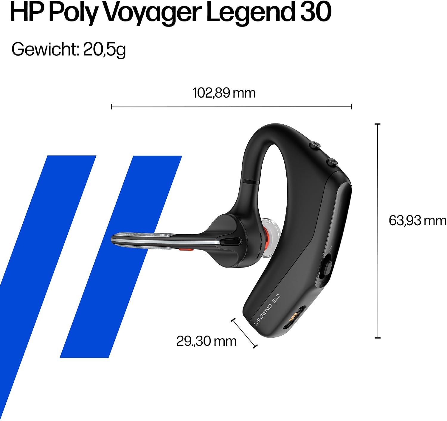 Thumbnail 5 de Poly Voyager Legend 30 Noise Cancelling Headset