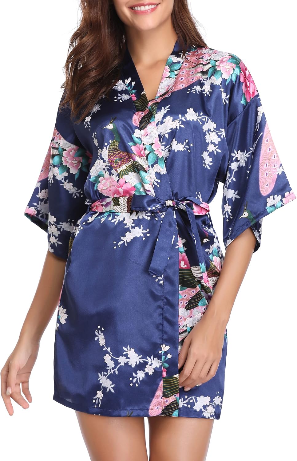 Vlazom Kimono Japonais Satin Mariage 🎎