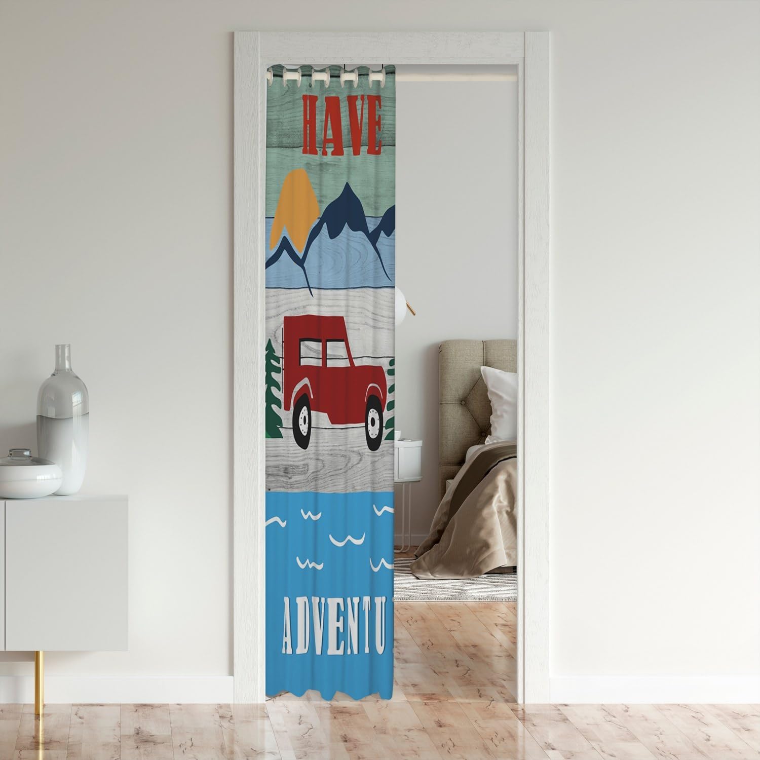 Thumbnail 2 de Camper Window Treatments: Multifunctional 86x203cm Door Curtain for RV, Kids’ Room and Living Spaces