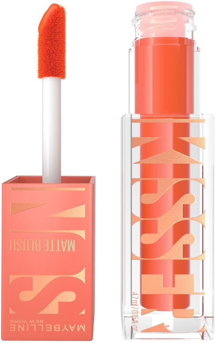 Detalle 2 de Maybelline New York Sunkisser Matte Blush 34 Peachy Quench, płynny róż 4,7 ml