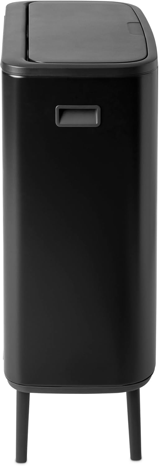 Detalle de Brabantia Bo Hi Touch Cubo de Basura 2x30L Negro Mate 🚮