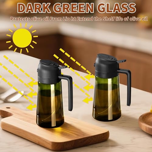 Thumbnail 6 de SWEET VIEW Aceitera Spray Pulverizador y Dispensador de 470 ml: 2 en 1 para controlar la grasa en cocina