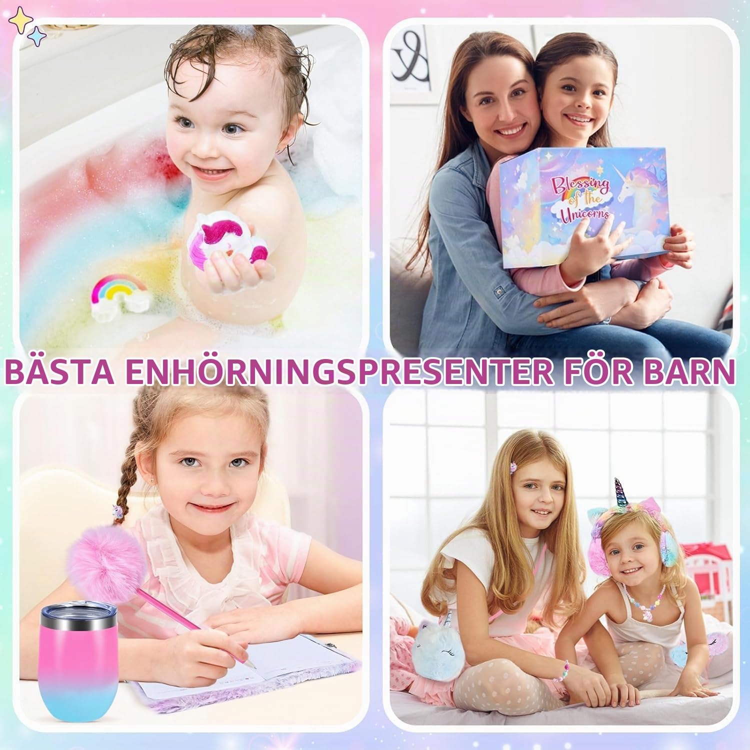 Thumbnail 6 de JONRRYIN Einhorn Kuscheltier Tagebuch – enhörningsset med dagbok och lysande docka