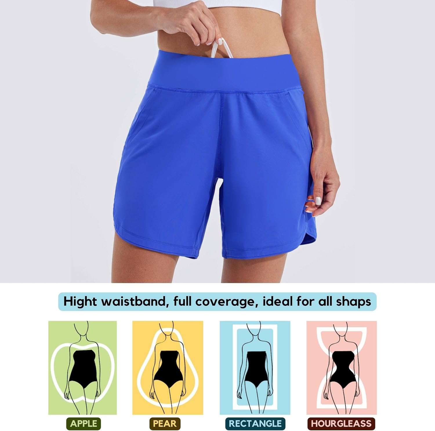 Thumbnail 2 de WILLIT Damen Badeshorts mit Liner, UPF50+ und UPF50+ UVA-Schutz (7") – Schnelltrocknend, mit Taschen