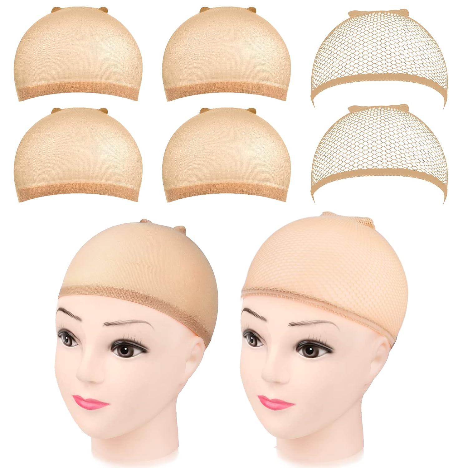 Detalle de MORGLES Nylon Wig Caps 6-Pack