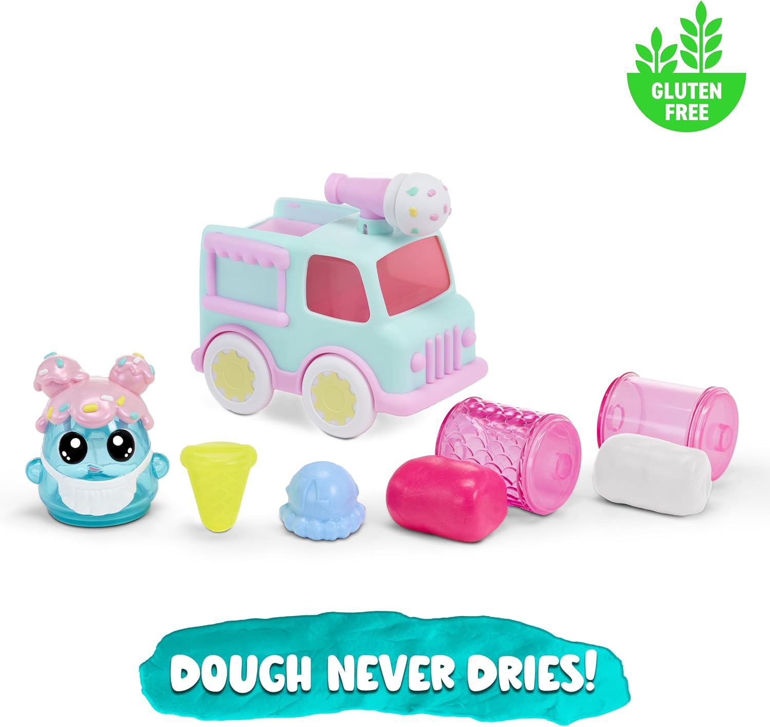 Thumbnail 4 de DohKins Ice Cream Truck & Baker – Knete mit Never-Dry Dough, glutenfrei, ab 3 Jahren