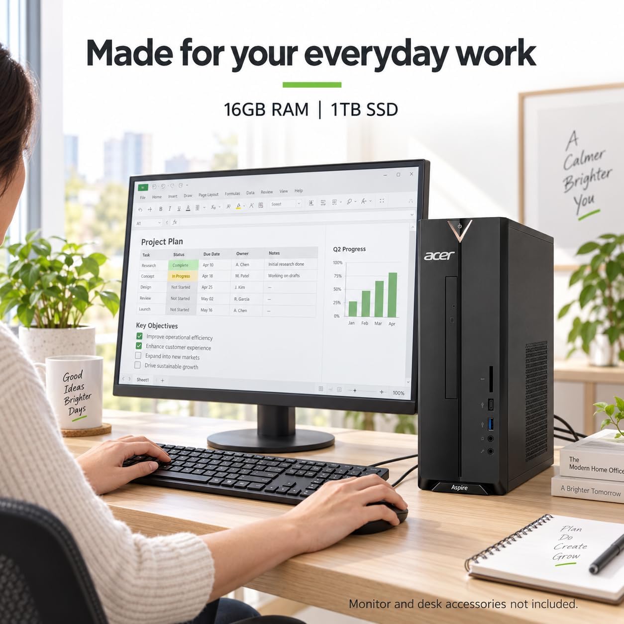 Detalle de Acer Aspire SFF Desktop 1TB PCIe SSD