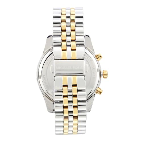 Thumbnail 3 de Michael Kors Lexington Chronograph: cinturino in acciaio argento e oro, MK8344