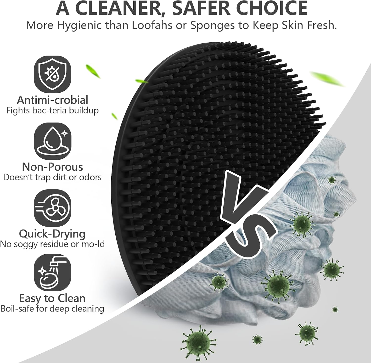 Thumbnail 5 de BEAUTAIL Silicone Body Scrubber Set 4 Pack