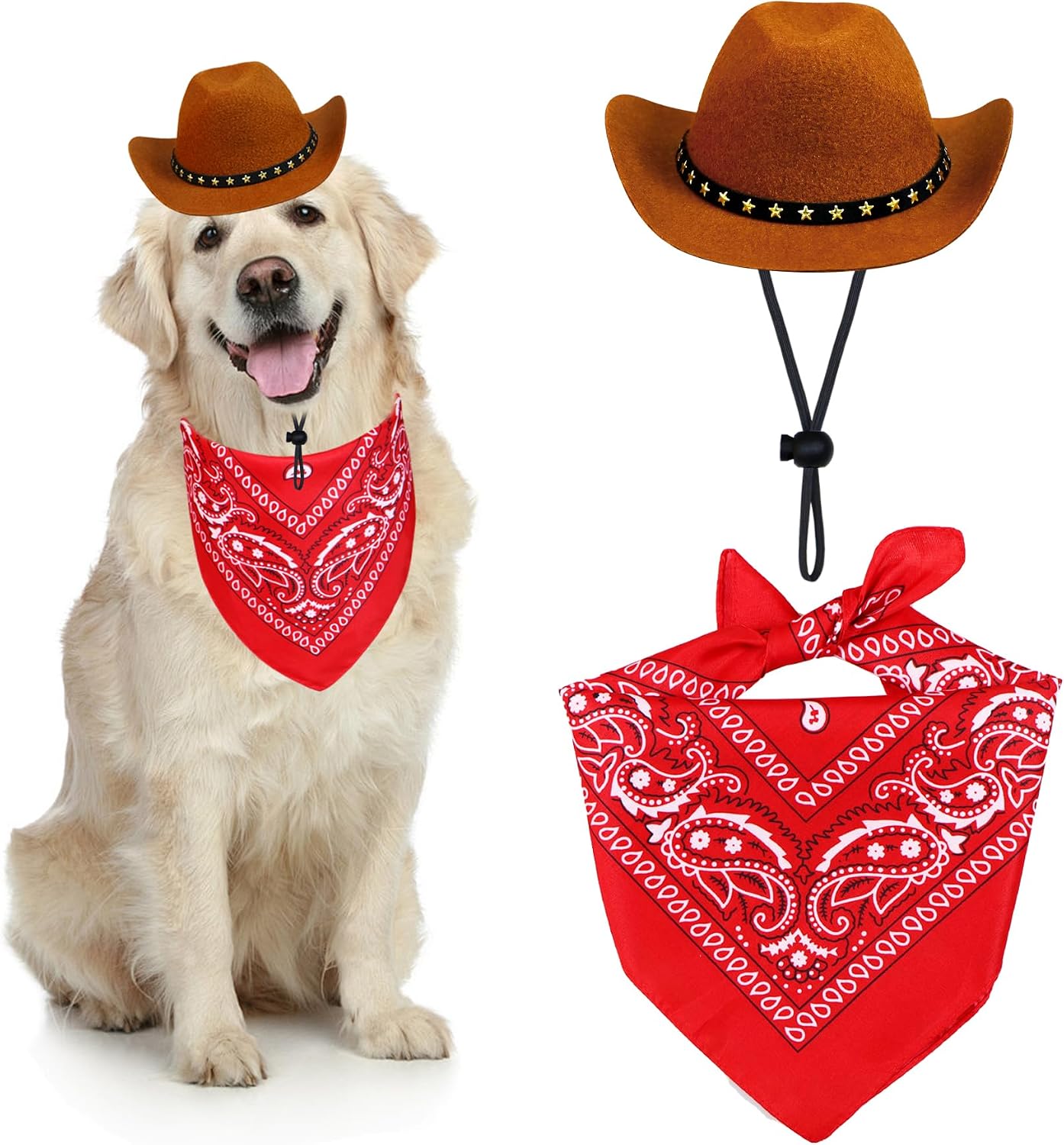 Detalle de PAYHTOW Dog Cowboy Costume, Large