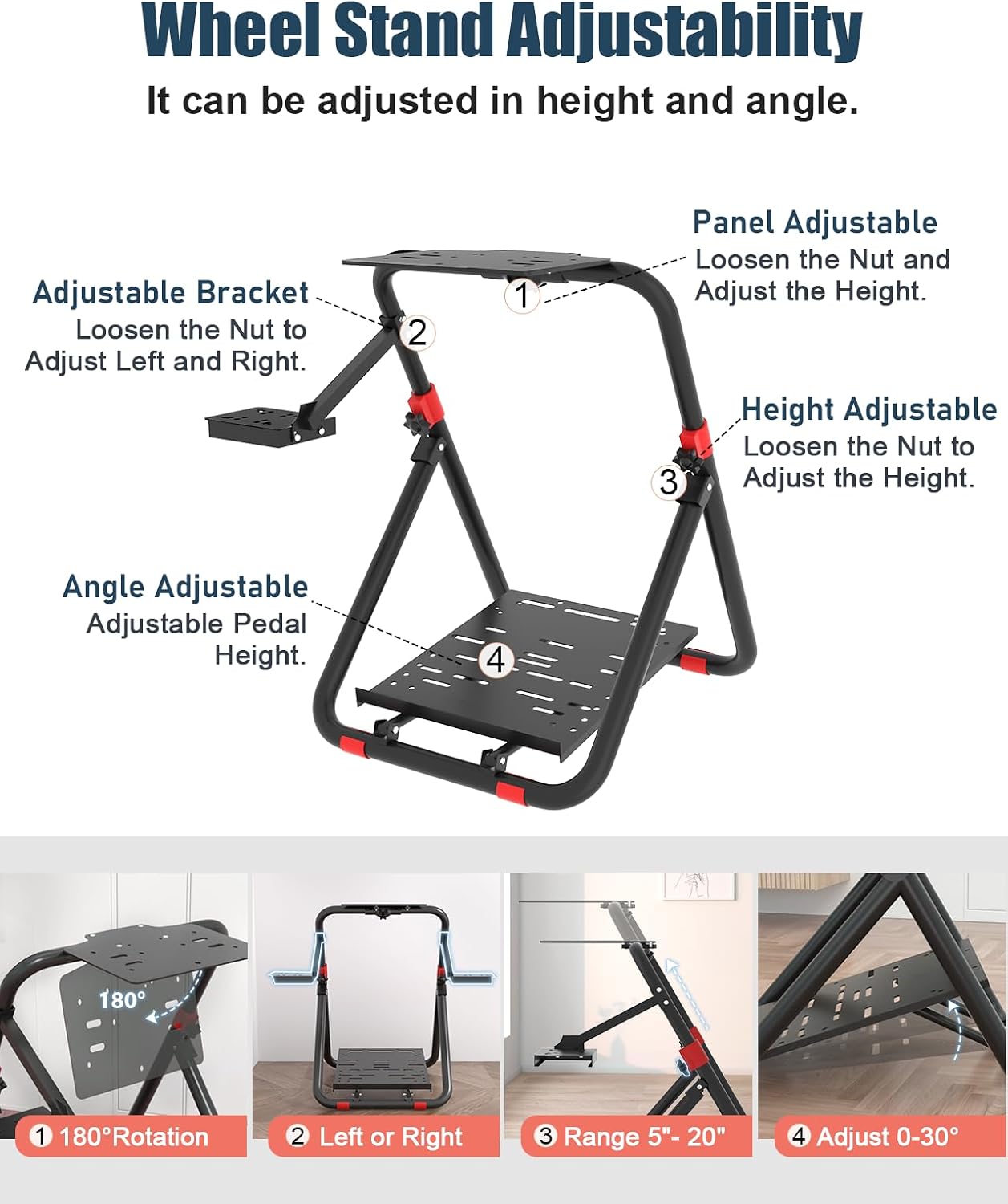 Thumbnail 4 de DIWANGUS Steering Wheel Stand for Logitech G29/G920