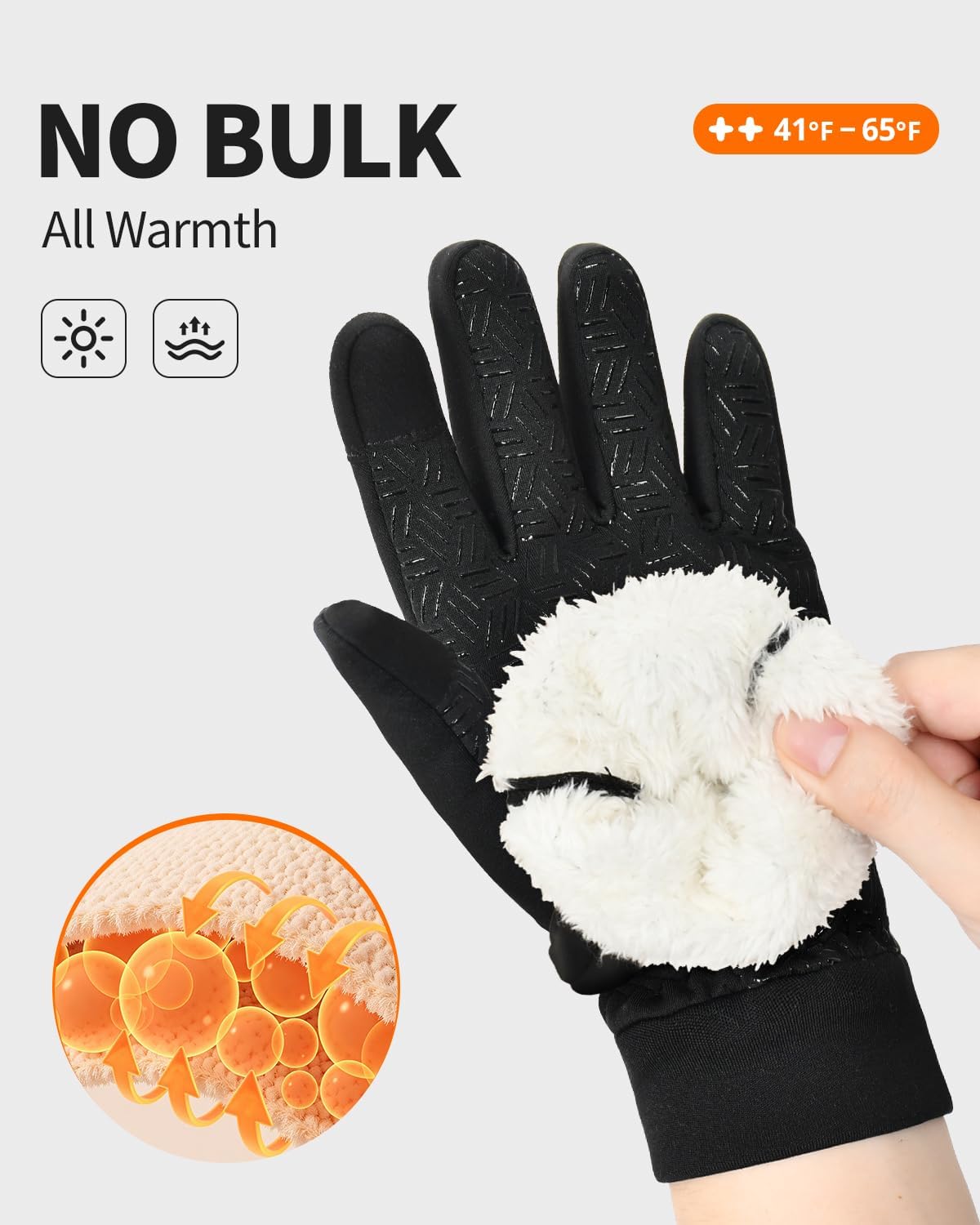 Detalle de RIGWARL Kids Winter Gloves, Fleece-Lined